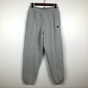 Champion Men's Light Gray Sweatpants Joggers Eco Authentic Elastic Waist M